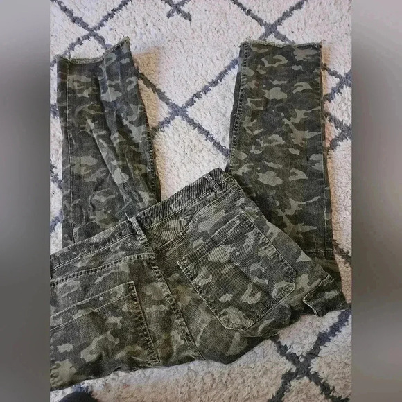 Mango Denim camo cargo pant size 28 - Picture 5 of 6